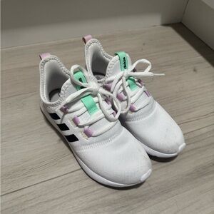Adidas Women's Sneakers in White with Mint and Lavender